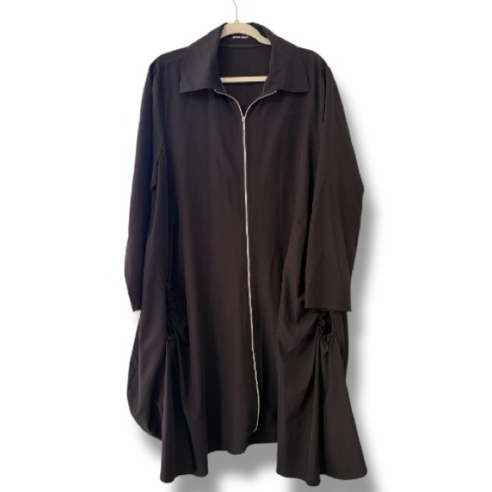 Samuel Dong Dress Jacket Zip Front Lagenlook Dress Jacket Size XL